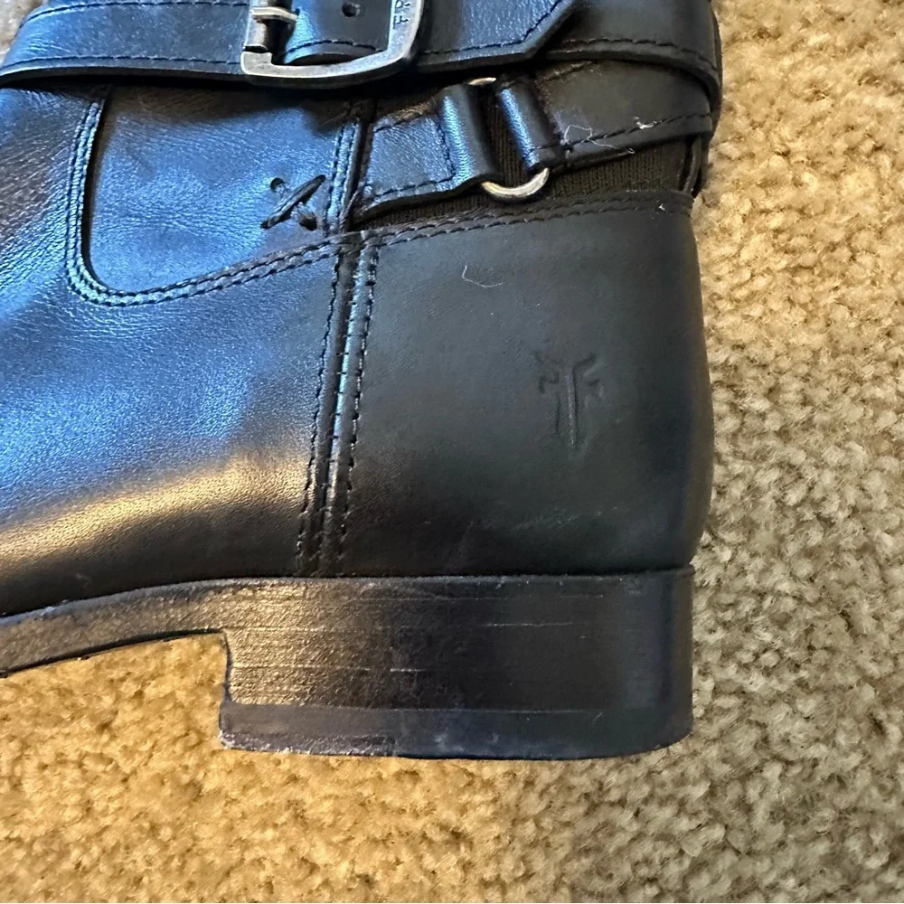 Frye Black Leather Tall Riding Boots Women’s Size 6.5 Classic Equestrian Style